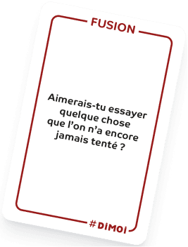 DIMOI JEU édition couple carte fusion verso